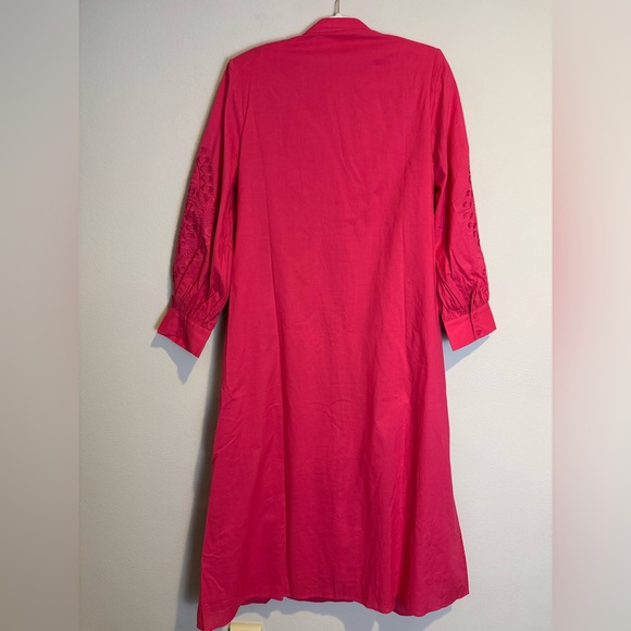 Tuckernuck Hyacinth House Wisteria Caftan Guava Pink - Picture 8 of 9